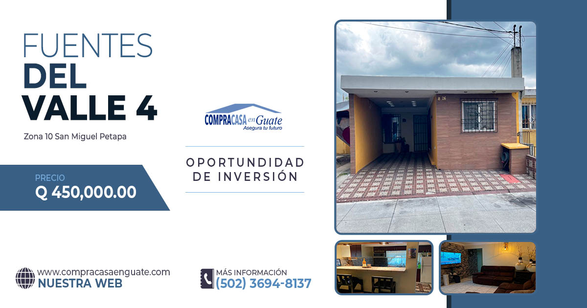 Venta de Casa o Casas, Terrenos, Propiedades, Apartamentos, Inmuebles en Guatemala, zona 11, zona 7, zona 2, zona 18, zona 16, Mixco, Carretera Al Salvador, Fraijanes, Santa Catarina Pinula, Antigua Guatemala, Villa Nueva, Villa Canales, San Miguel Petapa - Venta o Alquiler de Casas En Guatemala