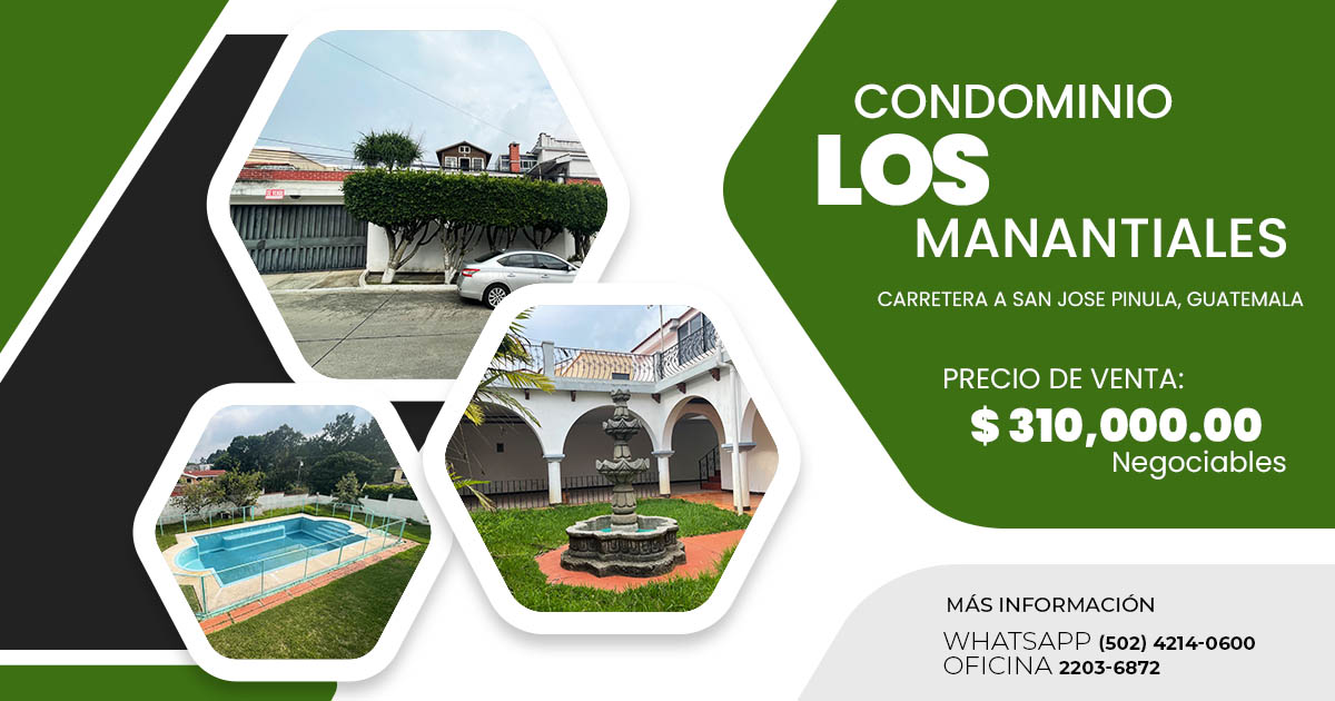 Venta de Casa o Casas, Terrenos, Propiedades, Apartamentos, Inmuebles en Guatemala, zona 11, zona 7, zona 2, zona 18, zona 16, Mixco, Carretera Al Salvador, Fraijanes, Santa Catarina Pinula, Antigua Guatemala, Villa Nueva, Villa Canales, San Miguel Petapa - Venta o Alquiler de Casas En Guatemala