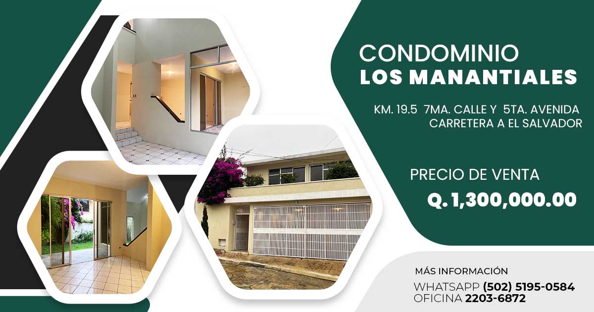 Venta de Casa o Casas, Terrenos, Propiedades, Apartamentos, Inmuebles en Guatemala, zona 11, zona 7, zona 2, zona 18, zona 16, Mixco, Carretera Al Salvador, Fraijanes, Santa Catarina Pinula, Antigua Guatemala, Villa Nueva, Villa Canales, San Miguel Petapa - Venta o Alquiler de Casas En Guatemala