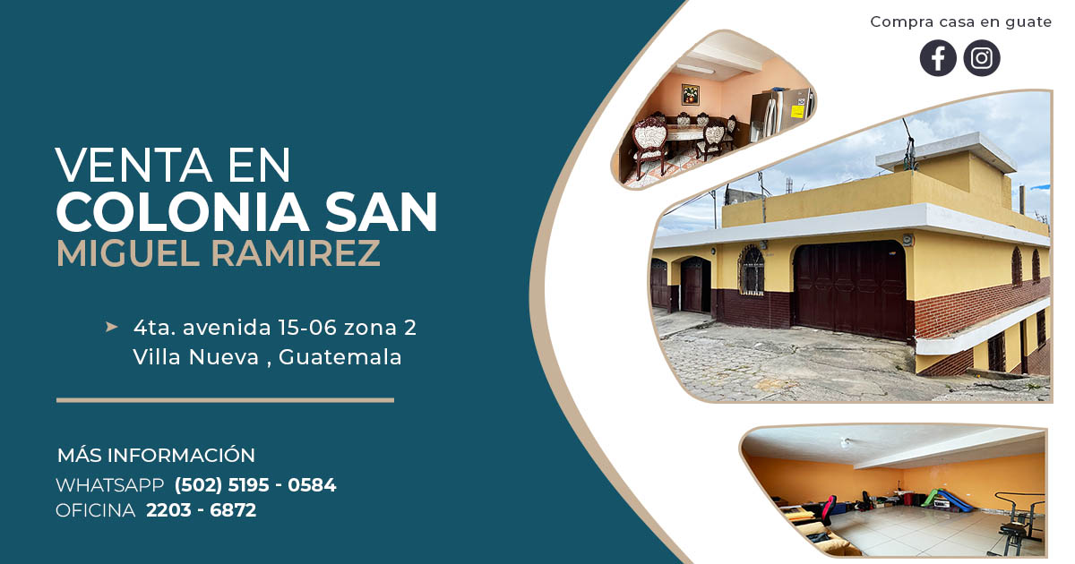 Venta de Casa o Casas, Terrenos, Propiedades, Apartamentos, Inmuebles en Guatemala, zona 11, zona 7, zona 2, zona 18, zona 16, Mixco, Carretera Al Salvador, Fraijanes, Santa Catarina Pinula, Antigua Guatemala, Villa Nueva, Villa Canales, San Miguel Petapa - Venta o Alquiler de Casas En Guatemala