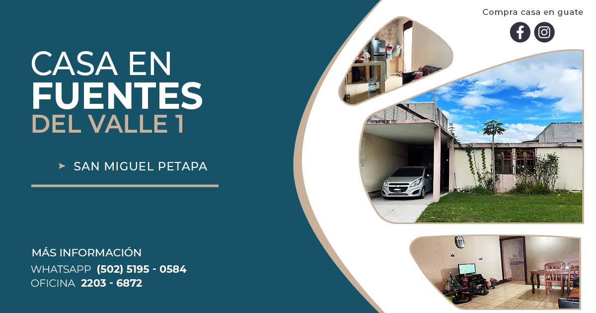 Venta de Casa o Casas, Terrenos, Propiedades, Apartamentos, Inmuebles en Guatemala, zona 11, zona 7, zona 2, zona 18, zona 16, Mixco, Carretera Al Salvador, Fraijanes, Santa Catarina Pinula, Antigua Guatemala, Villa Nueva, Villa Canales, San Miguel Petapa - Venta o Alquiler de Casas En Guatemala