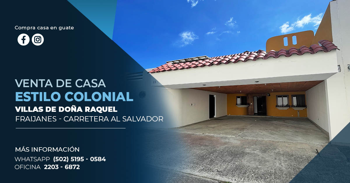 Venta de Casa o Casas, Terrenos, Propiedades, Apartamentos, Inmuebles en Guatemala, zona 11, zona 7, zona 2, zona 18, zona 16, Mixco, Carretera Al Salvador, Fraijanes, Santa Catarina Pinula, Antigua Guatemala, Villa Nueva, Villa Canales, San Miguel Petapa - Venta o Alquiler de Casas En Guatemala