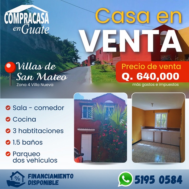 Venta de Casa o Casas, Terrenos, Propiedades, Apartamentos, Inmuebles en Guatemala, zona 11, zona 7, zona 2, zona 18, zona 16, Mixco, Carretera Al Salvador, Fraijanes, Santa Catarina Pinula, Antigua Guatemala, Villa Nueva, Villa Canales, San Miguel Petapa - Venta o Alquiler de Casas En Guatemala